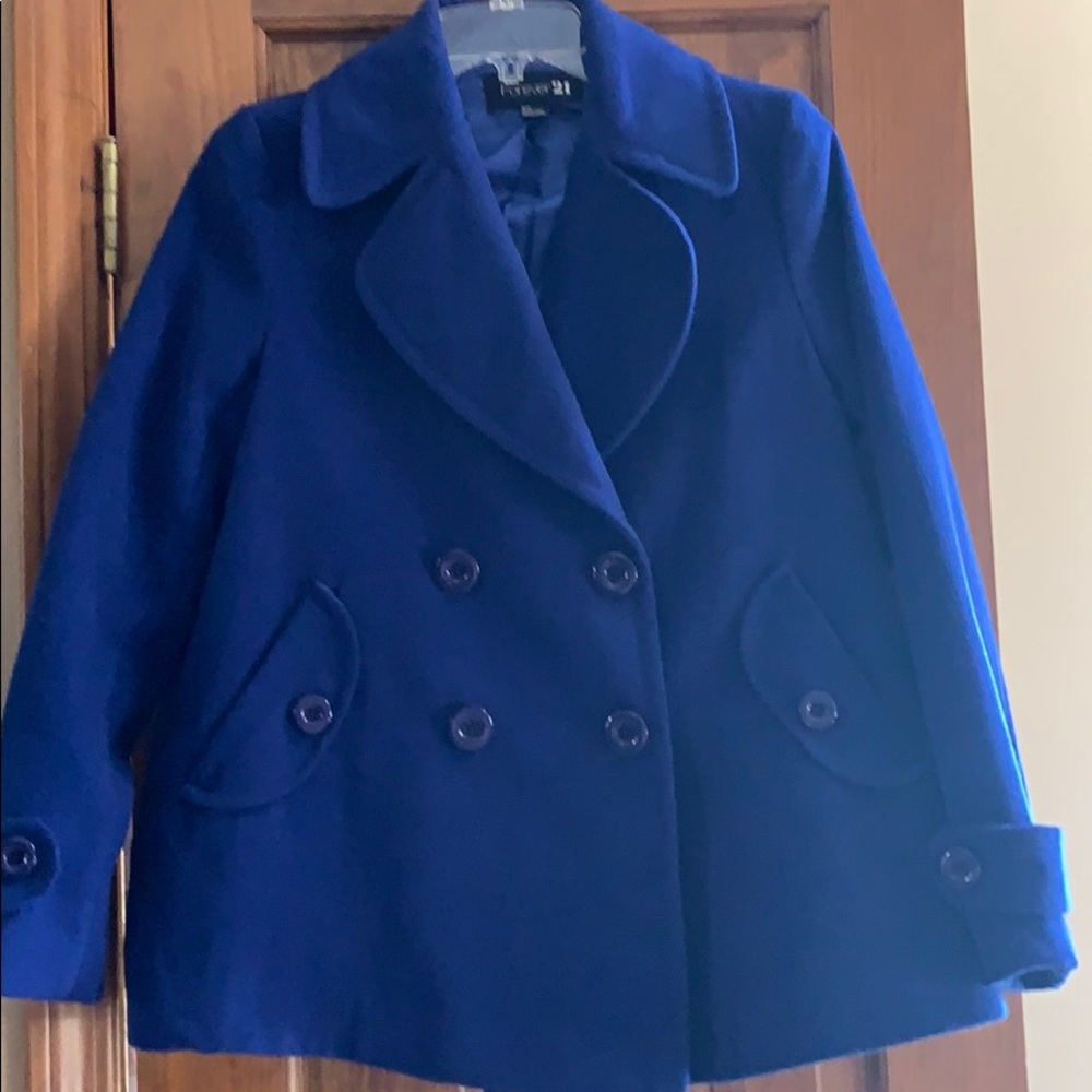Colbalt blue peacoat